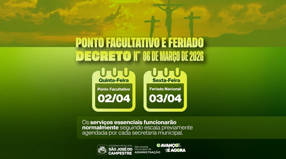 Prefeitura de São José do Campestre decreta ponto facultativo e altera horários de funcionamento nesta semana