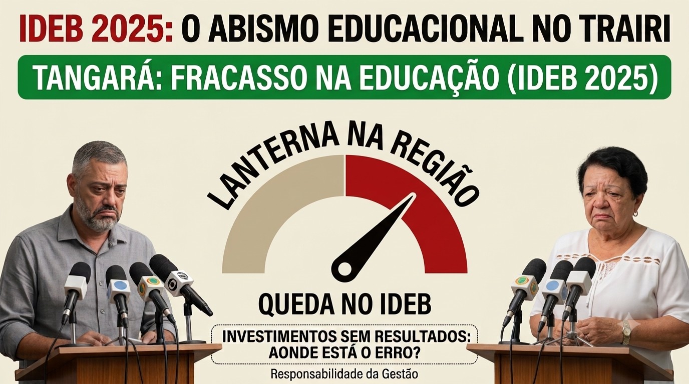 IDEB 2025 Expõe Contraste no Trairi: Jaçanã Lidera com 6,6 e Tangará Amarga o Último Lugar na Região